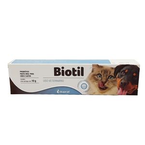 Biotil Probiótico oral 10g Duprat Cães e Gatos