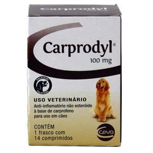 Carprodyl 100mg 14 comp Ceva Anti-Inflamatório Cães