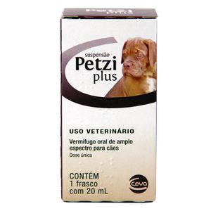 Petzi Plus 20ml Vermífugo Suspensão Cães Ceva