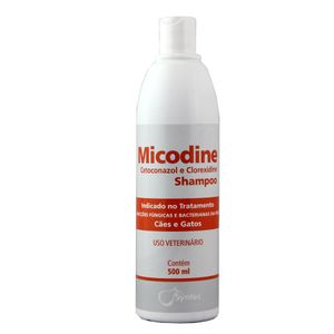 Micodine Shampoo 500ml Syntec Dermatológico Cães e Gatos