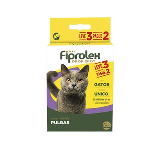 Combo Fiprolex Gatos Anti-pulgas Ceva 3 pipetas