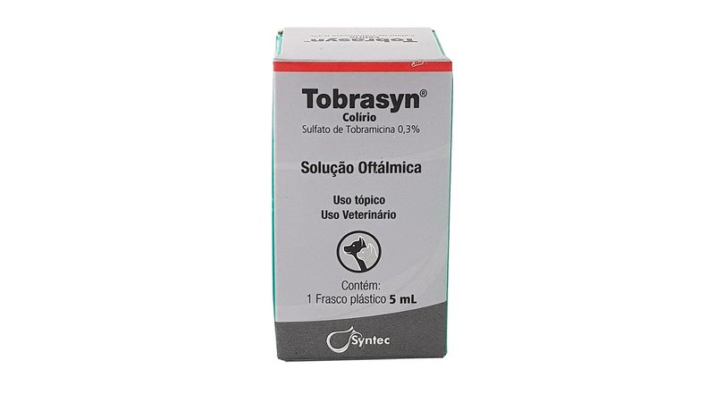 Tobrasyn Colirio 5ml Syntec Caes E Gatos Antibiotico Tobramicina Farmacia De Bicho