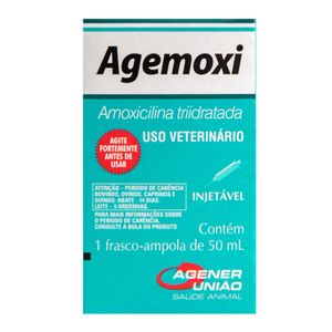 Agemoxi LA 50ml Antibiótico Injetável Agener União