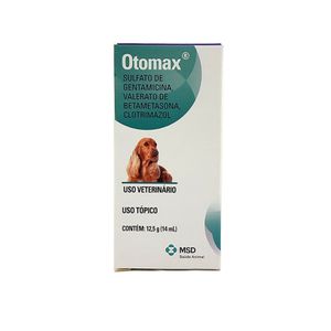 Otomax 12,5g MSD Pomada Otológica Otites Cães e Gatos