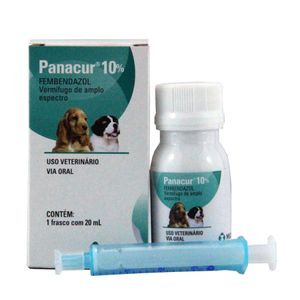 Panacur 10% 20ml MSD Vermífugo Suspensão Cães
