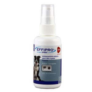 Effipro Spray 100ml Virbac Antipulgas e Carrapatos Cães e Gatos