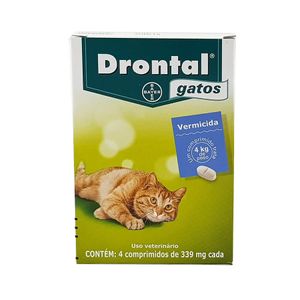 Drontal Gatos 4 comprimidos Bayer vermífugo oral