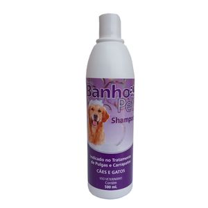 Banho Pet 500ml Syntec Shampoo Anti Pulgas e Carrapatos Cães