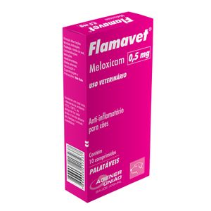 Flamavet 0,5mg 10 comp Agener Antinflamatório Cães