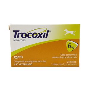 Trocoxil 6mg 2 comp Zoetis Anti-inflamatório Cães