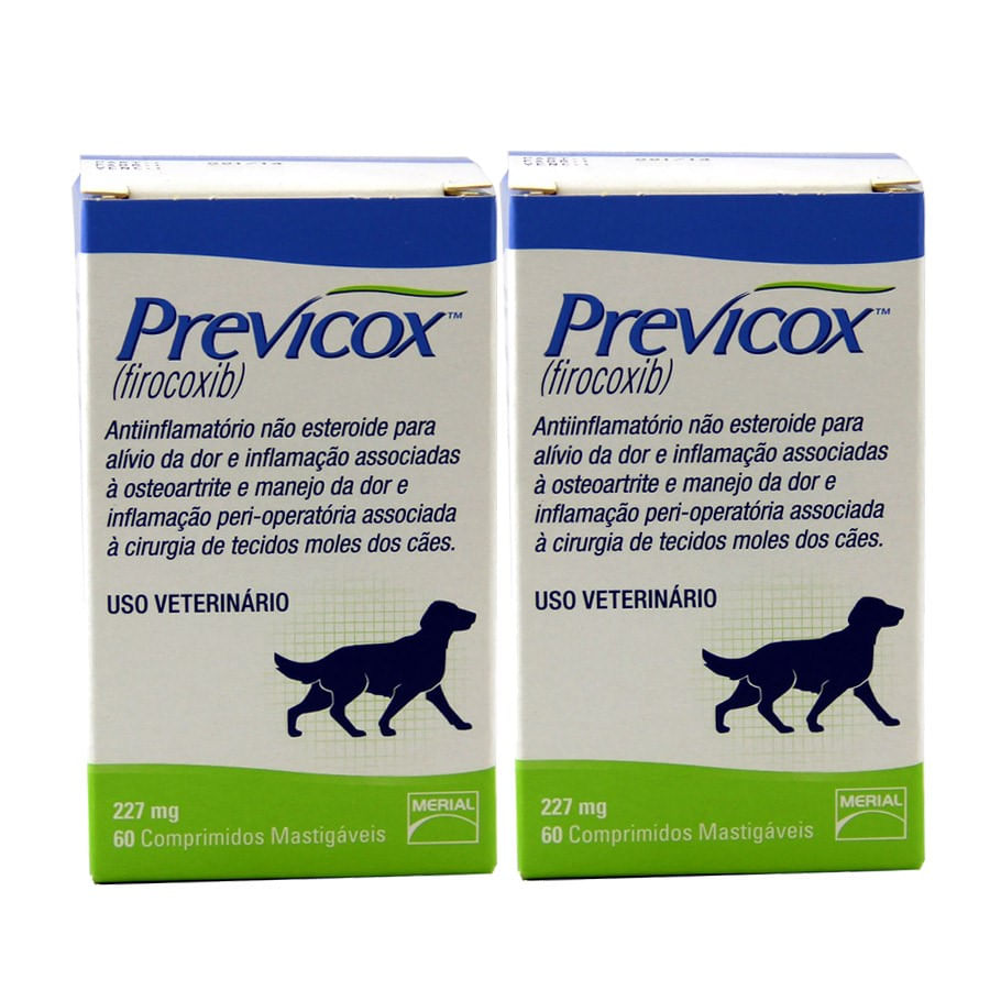 Previcox Dog 227mg 60 comprimidos KIT 2 unid Boehringer Farmácia