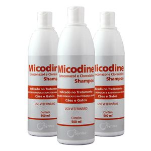 Shampoo Micodine 500ml KIT 3 unid Syntec