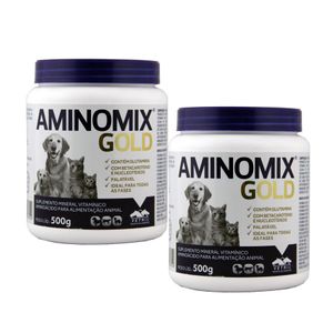 Aminomix Gold 500g Vetnil KIT 2 unidades Suplemento Vitamínico