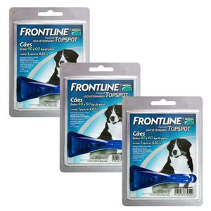 Frontline Top Spot Antipulgas Cães 40 a 60kg Kit 3 unidades Boehringer