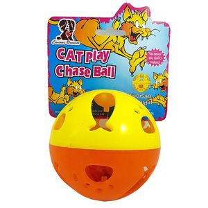 Brinquedo Bola Plástica com guizo p/ Gatos 14cm American Pets