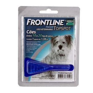Frontline Top Spot Cães 10 a 20kg Antipulgas e Carrapatos Merial