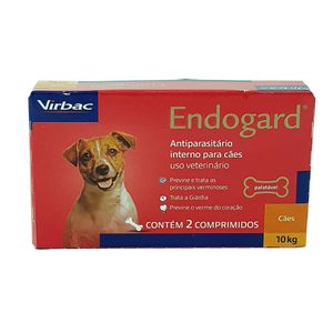 Vermifugo Endogard Cães 10kg 2 comprimidos Virbac