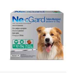 Nexgard G Cães 10,1 a 25kg Antipulgas e Carrapatos Merial