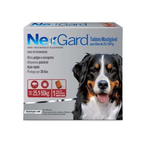 Nexgard GG Cães 25,1 a 50kg Antipulgas e Carrapatos Merial