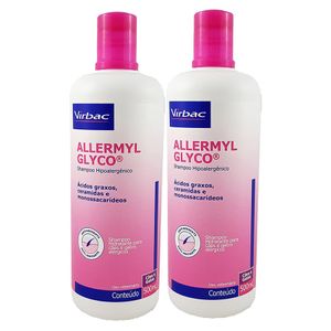 Shampoo Allermyl Glyco 500ml Virbac KIT 2 unidades