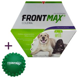 Coleira Frontmax Cães acima de 4kg + Brinquedo Vetoquinol